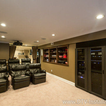 Home theater from the front