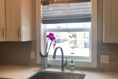 Inspiration for a transitional bathroom remodel in Other