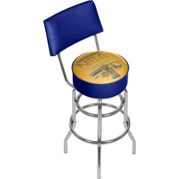 2015 NBA Champs Golden State Warrior Swivel Bar Stool With Back