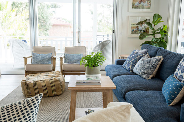 Beach Style Living Room by Designbx