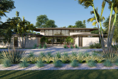 Example of a minimalist home design design in Miami