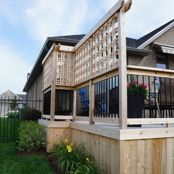Back Yard Composite and Cedar Deck