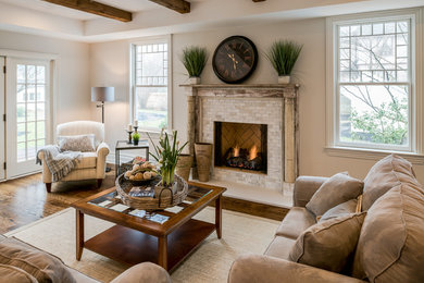 Inspiration for a transitional family room in Philadelphia.