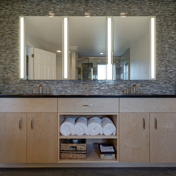 Maple hardwood cabinets