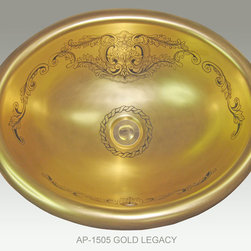 Full Gold & Platinum Decorations - Bathroom Sinks