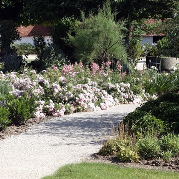 Aménagement d'un jardin à la campagne