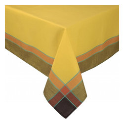 Xia Home Fashions - Riviera Table Linens 60"x118" Tablecloth, Gold - Tablecloths