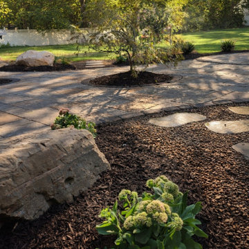 Paver Patio Renovation with Fire Pit & Steps in Niskayuna, NY