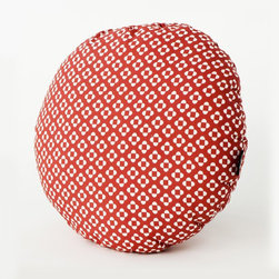 Round Folk Puff by Paparajote Factory - Decorative Pillows