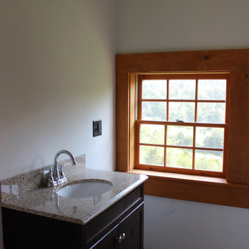 Modern Bathroom in Log Cabin