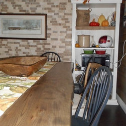 Live Edge Stained Ash Kitchen Table - Kitchen And Dining Furniture