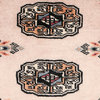 ALRUG Handmade Beige/Bone Oriental  Bokhara Rug, 2'1"x5'10"