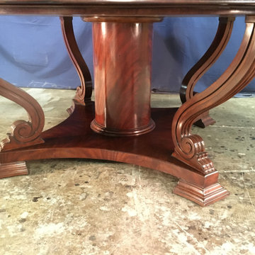 Large Round Perimeter Leaf Dining Tab