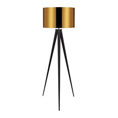 Romanza Tripod Floor Lamp, Gold