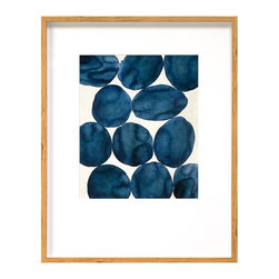 Framed Watercolor Abstract Blue 22"x28" - Threshold&trade; - Products