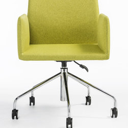 Frame 5-Ways Swivel Office Armchair by B&T - Armchairs And Accent Chairs