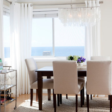 Ocean View Contemporary Dining Room
