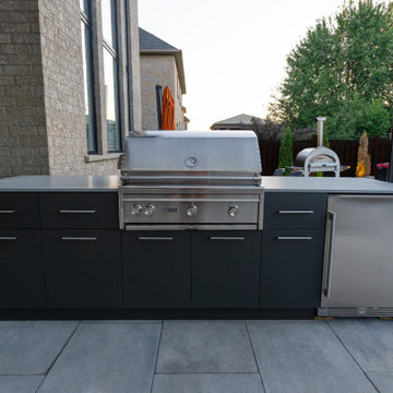 Complete Backyard Transformation with Pool, Fire Feature & Outdoor Kitchen