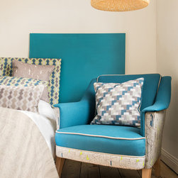 Clueit Webb Interiors Upholstered Chairs - Westwood Chair in Khufu Peacock - Armchairs & Accent Chairs