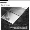 Houzer CNS-2300 Savoir Series 10mm Undermount Large Single Bowl Kitchen Sink