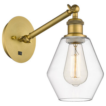 Innovations Cindyrella LED Wall Sconce 317-1W-BB-G652-6-LED, Brushed Brass
