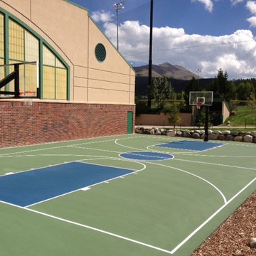 Mike B's Hercules Diamond Basketball System on a 40x63 in Breckenridge, CO
