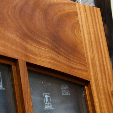 Sapele Mahogany X-Brace Carriage Doors