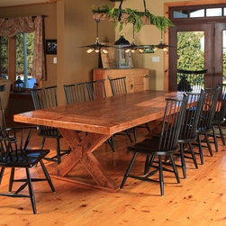 Reclaimed Sawbuck Table - Dining Tables