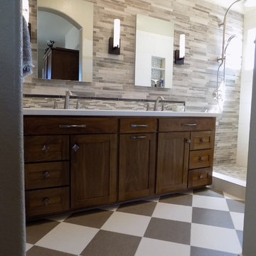 Black walnut master vanity