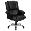 High Back Black Leather OverStuffed Executive Swivel Office Chair