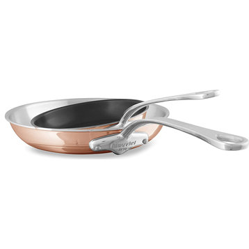 Mauviel M’6S 6-Ply Copper 2-Piece Fry Pan Set, Stainless Steel Handles