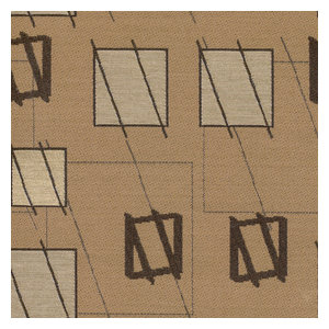French Curve Nutmeg Brown Gray Black Ebony Geometric Woven Fla Little Wing Brooklyn Brown Gray Black Ebony Geometric Woven Fl Upholstery Fabric