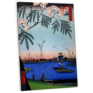 Hiroshige "Ayase River" Gallery Wrapped Canvas Wall Art