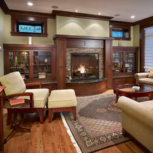 bookcases with glass doors