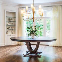 St. George Table - 84" round + 2 - 12" Extensions - Dining Tables