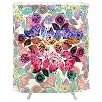 Shabby Chic Floral Shower Curtain