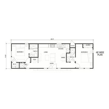 The Communal by Perpetual Homes - Floor Plan 48' Wide (ADU)