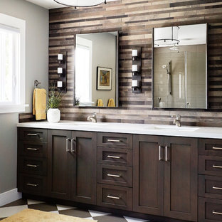 75 Most Popular Brown  Tile  Bathroom  Design Ideas  for 2019 