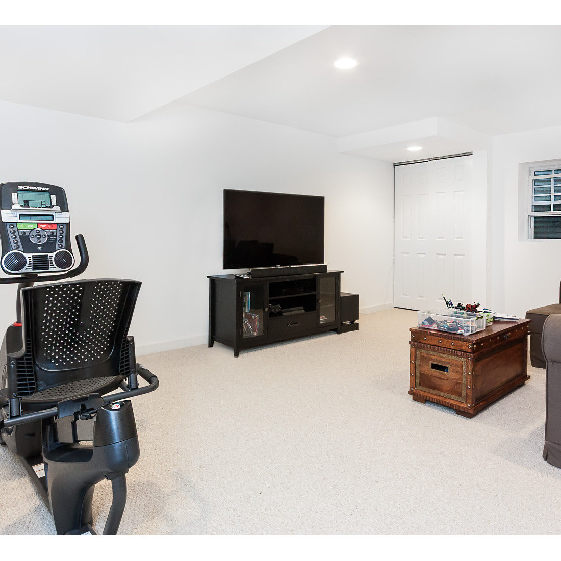 Office/Workout Basement Remodel - Glenview