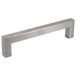 Celeste Designs - Celeste Square Bar Pull Cabinet Handle Brushed Nickel Stainless 12mm, 5" - Mounting hardware included. Comes with a lifetime warranty against rust and tarnish. Made from rust-resistant stainless steel. The items are hollow and lightweight, yet durable. The brushed nickel finish, also called satin nickel, matches stainless steel appliances. The edges are smooth for safety. The style is bold and modern. Hole spacing is 5".