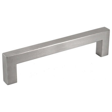 Celeste Square Bar Pull Cabinet Handle Brushed Nickel Stainless 12mm, 5"