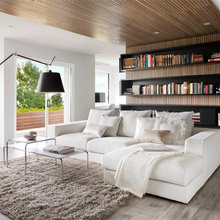 new home lower level living area