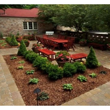 East Grand Rapids Villa Pool, Spa, Outdoor Kitchen, and Patios
