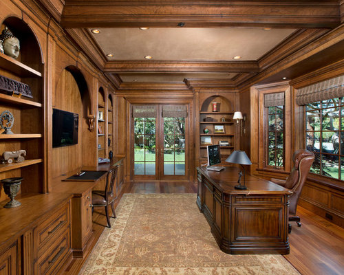 Best Wood Home Office Design Ideas & Remodel Pictures | Houzz Wood Home Office Photos