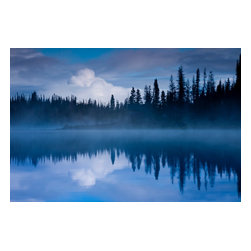 Douglas Page Photographic Arts - Tranquility Lake  Canvas Giclee, 18"x12" - Prints And Posters