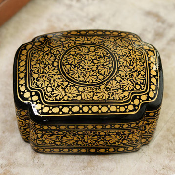 Novica Handmade Kashmir Night Papier Mache Decorative Box