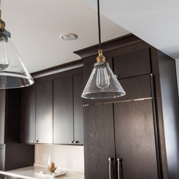 Kitchen, Interior Renovation and Custom Fireplace Design