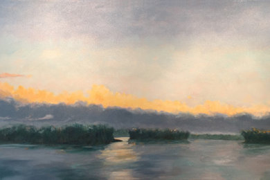 "Cloud Blanket" — Oil Painting on Canvas — 24 x 48"