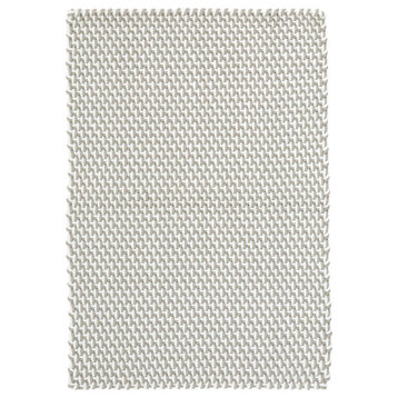 Two-Tone Rope Platinum/White Indoor/Outdoor Rug, Runner-2.5'x8'