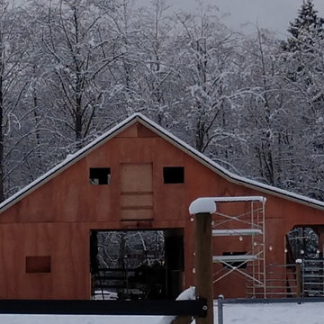 Custom Barn - during build